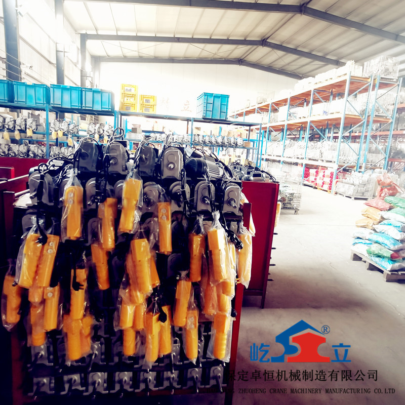 電動(dòng)葫蘆閑置是的放置